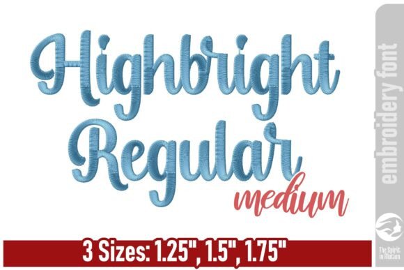 Download Highbright Script Embroidery Font - M - Script Collection